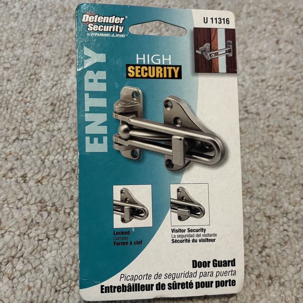 Defender Security U 11316 Swing Bar Door Guard Entry Lock High Security